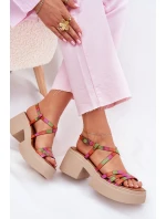 Dámské kožené sandály Maciejka 06990-39 Multikolor