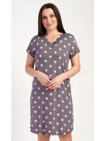 Dámská noční košile s krátkým rukávem Puntík