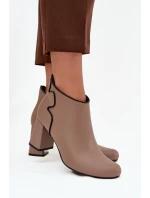 Boty na podpatku model 222520 Step in style Boty na podpatku model 222520 Step in style