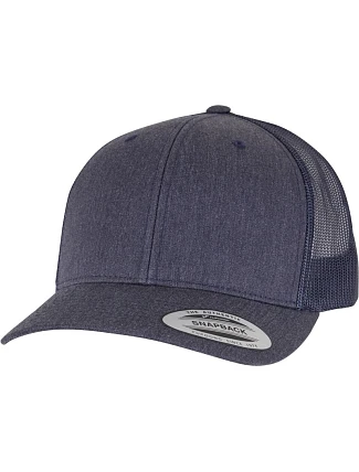 Flexfit 6606/6606T 6 panelová vintage kšiltovka "Trucker" 55.6606 heather navy Flexfit 6606/6606T 6 panelová vintage kšiltovka "Trucker" 55.6606 heather navy