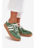 Dámské Velurové Tenisky Na Platformě Zelené Marisae