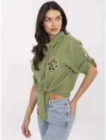 Košile DHJ KS 8595 1.66 khaki