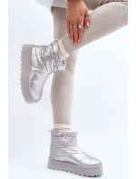 Stříbrné dámské sněhule Fionia na masivní platformě Stříbrné dámské sněhule Fionia na masivní platformě