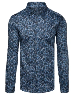 Pánská neformální modrá košile FashionStreet DX2672