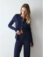 Versatile Rib Cardigan LSL - Blue - TRIUMPH Blue - TRIUMPH Versatile Rib Cardigan LSL - Blue - TRIUMPH Blue - TRIUMPH
