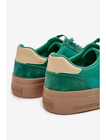Dámské semišové tenisky Big Star TT274163 Zelené