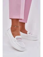 Dámské kožené mokasíny Dovema – bílé