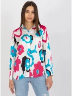 Dámská košile 509016.06 bílo-modro-růžová - FPrice Dámská košile 509016.06 bílo-modro-růžová - FPrice