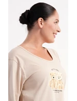 Dámské pyžamo dlouhé Méďové