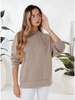 UZORI dámská mikina béžová FashionStreet BY1285 UZORI dámská mikina béžová FashionStreet BY1285