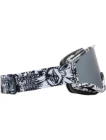 Dámské/pánské lyžařské brýle Volcom YAE OP ART/SILVER CHROME s UV ochranou pro snowboard šedé (VG0722318)