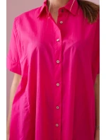 Bavlněná košile s krátkým rukávem fuchsie Bavlněná košile s krátkým rukávem fuchsie