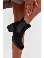 Dámské kotníkové boty na platformě černé Luvina Dámské kotníkové boty na platformě černé Luvina