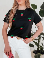 Dámské tričko CHERETTE černé FashionStreet RY2847