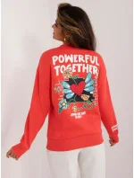 Mikina D10600T02568E coral Mikina D10600T02568E coral