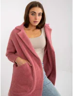 Dámský kabát MBM PL 1521.97P tmavě růžový Dámský kabát MBM PL 1521.97P tmavě růžový