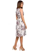 S225 Šifonové šaty s hlubokým výstřihem - model 1 S225 Šifonové šaty s hlubokým výstřihem - model 1