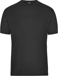 Daiber JN 1808 Pánské pracovní tričko z bio bavlny - Solid 02.1808 black