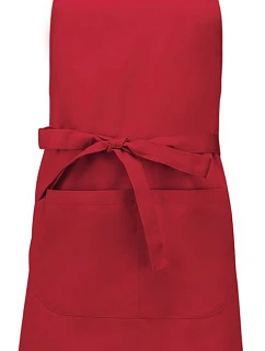 Kariban K 890 Zástěra s laclem "Sommelier" 20.K890 red