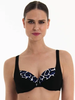Style Hermine Top Bikini - horní díl 8438-1 schwarz/pool blue - Anita Classix