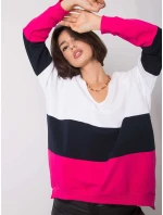 Mikina RV BL 5972.07 bílá a růžová Mikina RV BL 5972.07 bílá a růžová