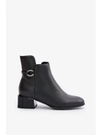 Zateplené Dámské Kotníkové Boty Na Podpatku Na Zip Černé Vinceza Zateplené Dámské Kotníkové Boty Na Podpatku Na Zip Černé Vinceza