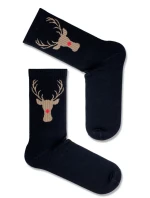 PÁNSKÉ VÁNOČNÍ PONOŽKY SOBÍ PRUHOVANÉ 1290.009 PÁNSKÉ VÁNOČNÍ PONOŽKY SOBÍ PRUHOVANÉ 1290.009