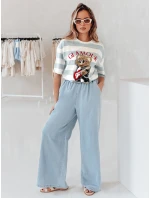 Dámské džínové kalhoty DENIMJOY světle modré FashionStreet UY2717 Dámské džínové kalhoty DENIMJOY světle modré FashionStreet UY2717