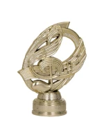 Zlatá plastová figurka - hudba