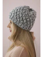 Čepice K156 šedá + fialová Čepice K156 šedá + fialová