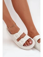 Dámské Pěnové Pantofle S Přezkami Vinceza 76056 Bílé