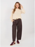 Kalhoty IT SP FL10125.78 tmavě hnědé Kalhoty IT SP FL10125.78 tmavě hnědé