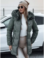 Dámská zimní bunda s kapucí KRISTA zelená FashionStreet TY4729