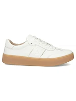 Dámské kožené boty na platformě bílé Filippo DP7543/26