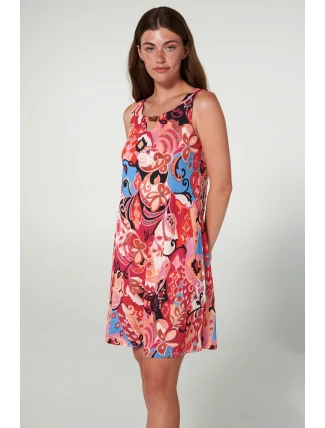 Vamp - Šaty bez rukávů s potiskem 20535 - Vamp Vamp - Šaty bez rukávů s potiskem 20535 - Vamp