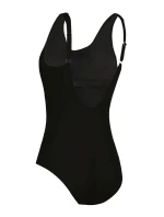 Dámské jednodílné plavky Atlantic sport 34LA2 Černá s tavě zelenou a šedou - SELF