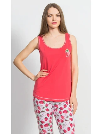 Dámské pyžamo kapri Jahoda Dámské pyžamo kapri Jahoda