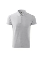 Bavlněná polokošile Malfini M MLI-21203 světle šedá melange Bavlněná polokošile Malfini M MLI-21203 světle šedá melange