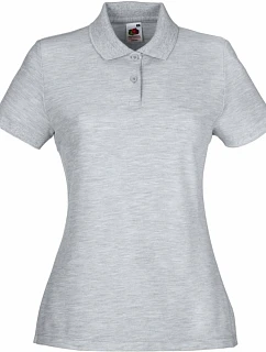 Fruit of the Loom Lady-Fit 65/35 Polo Dámské piqué polo 16.3212 heather grey