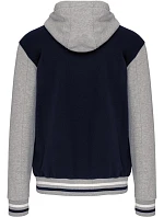 Kariban K 4003 Unisex bunda s kapucí "Teddy" 20.4003 navy/oxford grey/white