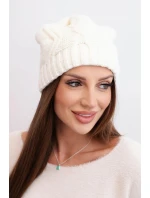 Čepice s polarovým fleecem Sylwia K244 ecru