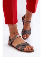 Dámské Ploché Sandály S.Barski MY923 Černé