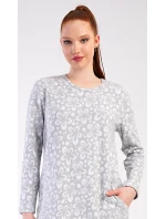 Dámské domácí šaty s dlouhým rukávem Flowers Dámské domácí šaty s dlouhým rukávem Flowers