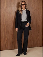 Dámská černá kordová bunda FashionStreet PY0161 Dámská černá kordová bunda FashionStreet PY0161