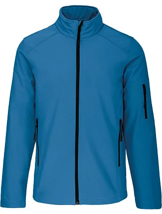 Kariban K 401 Pánská 3-vrstvá softshellová bunda 20.K401 aqua blue