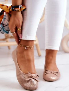 Dámské Baleríny Klasické růžove Fimme