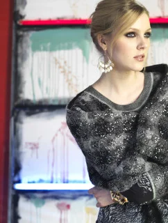 Šaty s dlouhým rukávem R3361 - Roberto Naldi