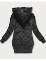 Dámská mikino-bunda v grafitové barvě s kapucí LHD (AMG-162A) Dámská mikino-bunda v grafitové barvě s kapucí LHD (AMG-162A)