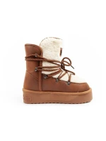 D.Franklin dámské zateplené zimní boty hnědé dámské