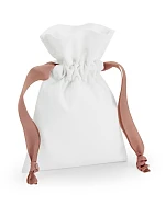 Westford Mill W 121 Bavlněný pytel s dárkovou stuhou 50.0121 soft white/rose gold